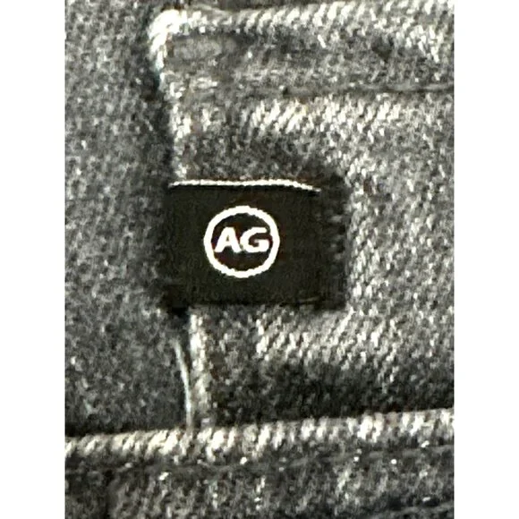 AG Adriano Goldschmied The Prima Ankle Cigarette Jeans Black Denim Frayed Hem 23 - Picture 9 of 16